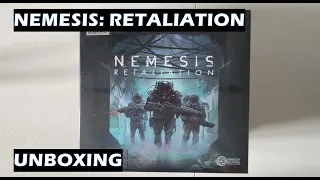 Unboxing Nemesis Retaliation board game jpg
