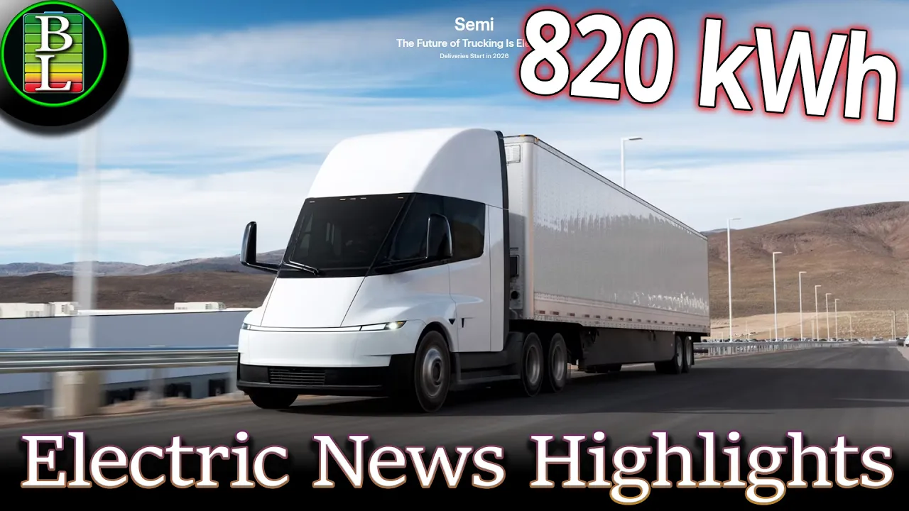 ENH - The Tesla Semi has 822 kWh capacity