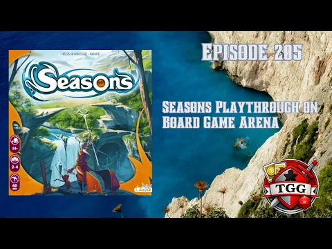 Seasons Playthrough on Board Game Arena | Engine Building Strategy in Action