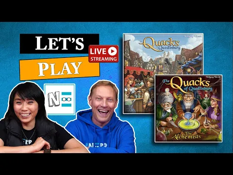 Let's Play QUACKS OF QUEDLINBERG: THE ALCHEMISTS - Live Board Game Playthrough & Review #70