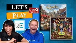 Let's Play QUACKS OF QUEDLINBERG: THE ALCHEMISTS - Live Board Game Playthrough & Review #70