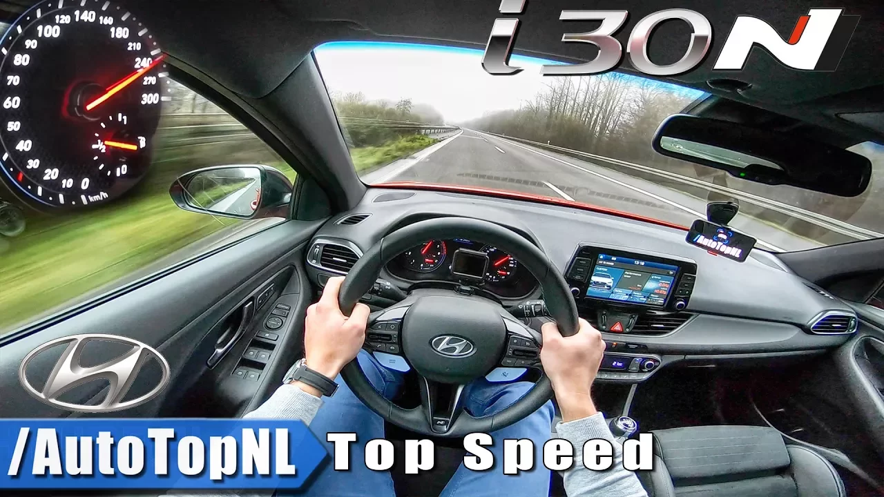 Hyundai i30N AUTOBAHN POV - ACCELERATION & TOP SPEED - by AutoTopNL