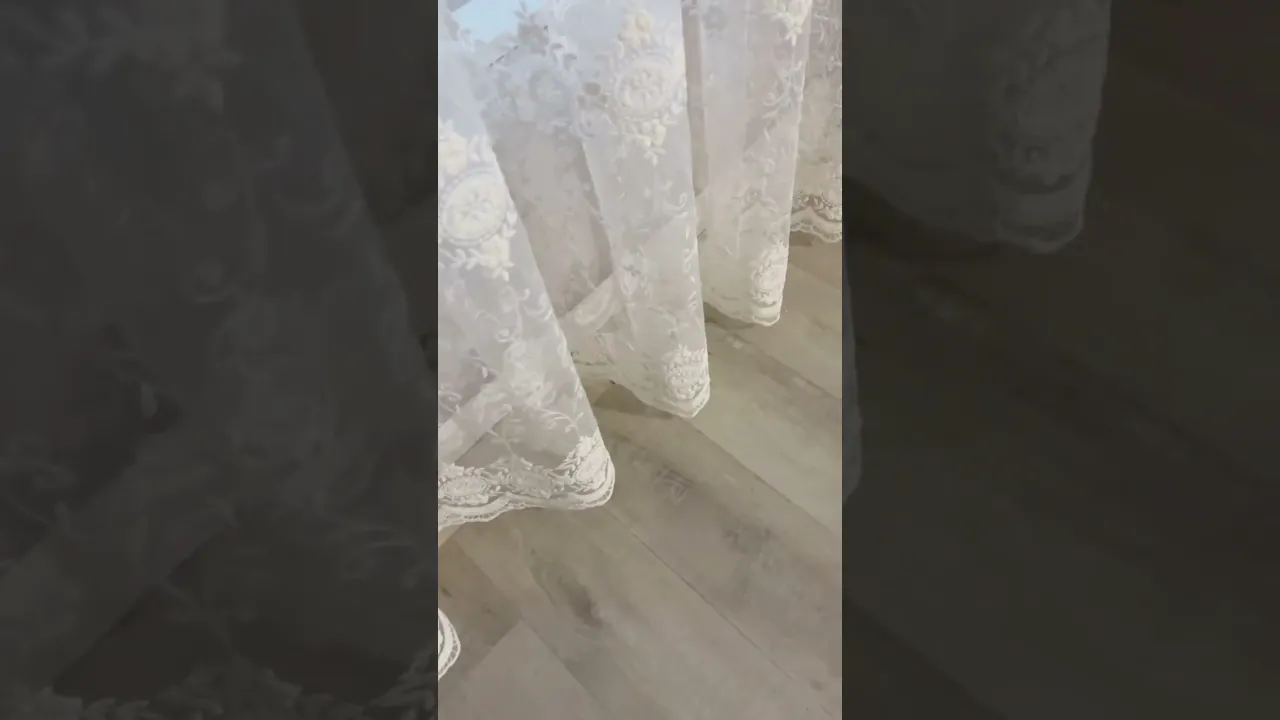 Фатин молочный с узорами НА-1003 Фатин молочный с узорами НА-1003