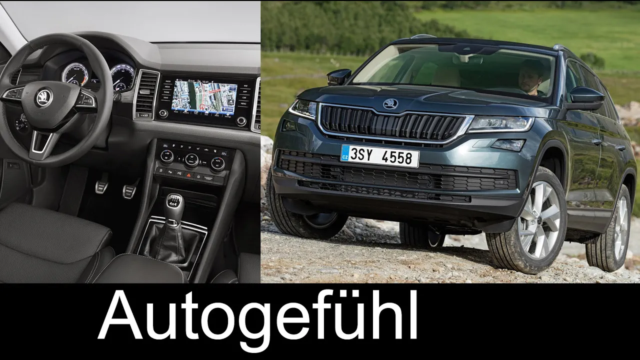 Skoda Kodiaq detail shots Exterior/Interior/Driving scenery all-new SUV neu 2018