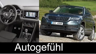 Skoda Kodiaq detail shots Exterior/Interior/Driving scenery all-new SUV neu 2018
