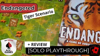 Solo Playthrough + Mini Review | Endangered (Tiger Scenario)