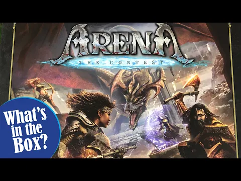 ARENA THE CONTEST board game core box unboxing