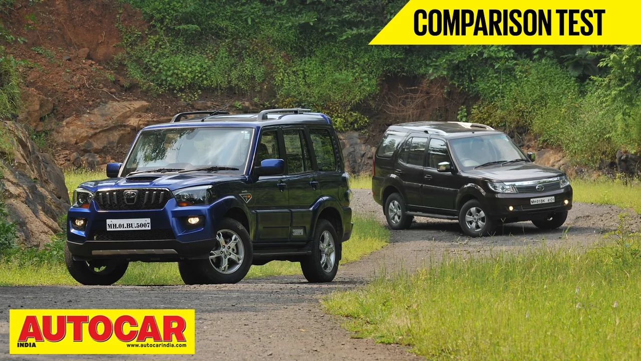 2014 Mahindra Scorpio vs Tata Safari Storme | Comparison Test | Autocar India