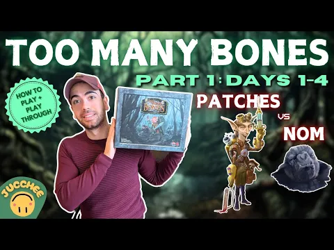 Too Many Bones | How to Play + Solo Playthrough | Patches vs Nom [Part 1: Days 1-4]