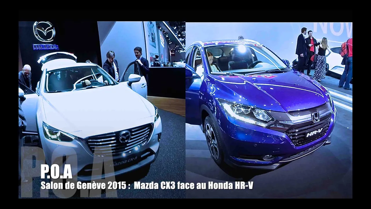 Honda HR-V face au Mazda CX3 - Salon de Genève 2015