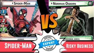 Marvel Champions | Spiderman | Vs Expert Risky Business | True Solo | Protection | Green Goblin |
