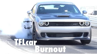 2015 Dodge Challenger Hellcat Epic Tire-Shredding  Burnout