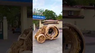 Crazy DIY Wooden Car! 😍 #cars #diy #wooden
