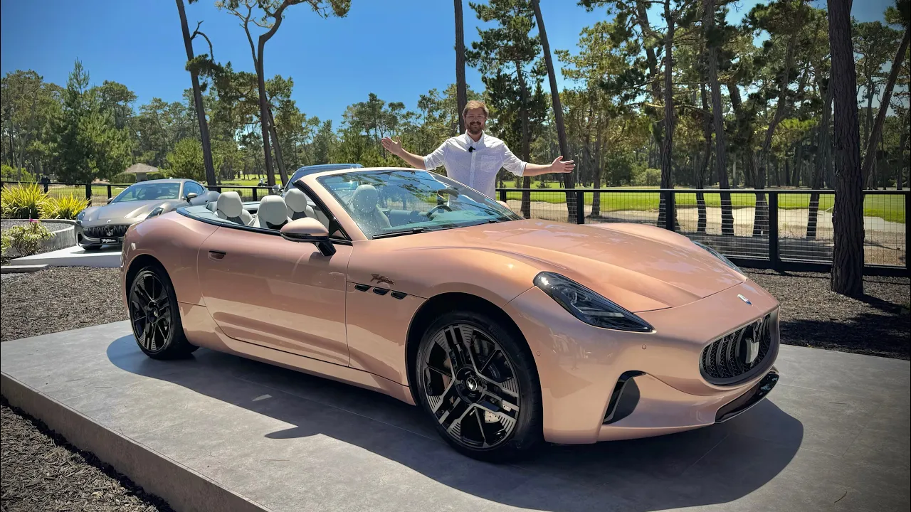 I Drive The Electric Maserati GranCabrio Folgore For The First Time! A $200,000 EV Convertible