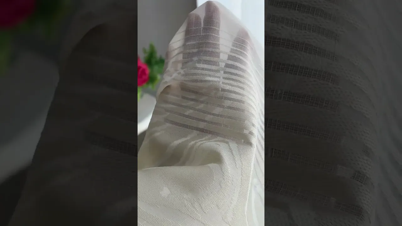 Тюль лен-жаккард Cindy TLG-9244 молочный Тюль лен-жаккард Cindy TLG-9244 молочный