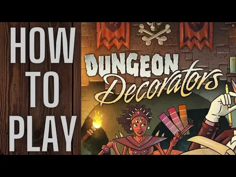 Dungeon Decorators Board Game Setup - How to Play - B's Game Corner