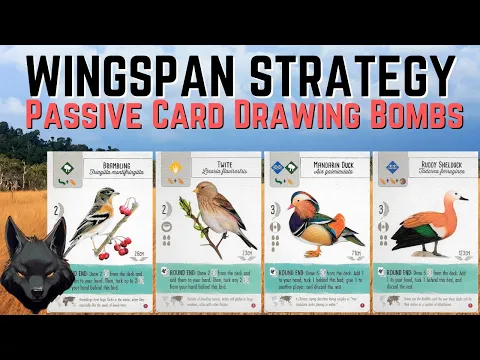 Wingspan Strategy: Passive Card Drawing Bombs