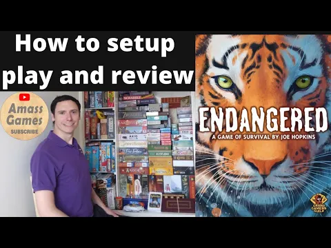 How to play Endangered AmassGames #boardgame #setup #howto #howtoplay #tabletop #games #ks #animals