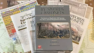 By Swords & Bayonets (GMT) - Unbox & First Look at newest Great Battles of the American Civil War