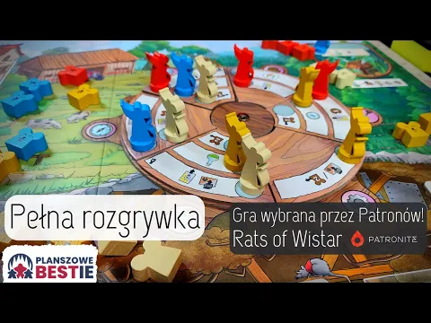 Planszowe Bestie #304 - Rats of Wistar - Pełna rozgrywka - 27.12.2023