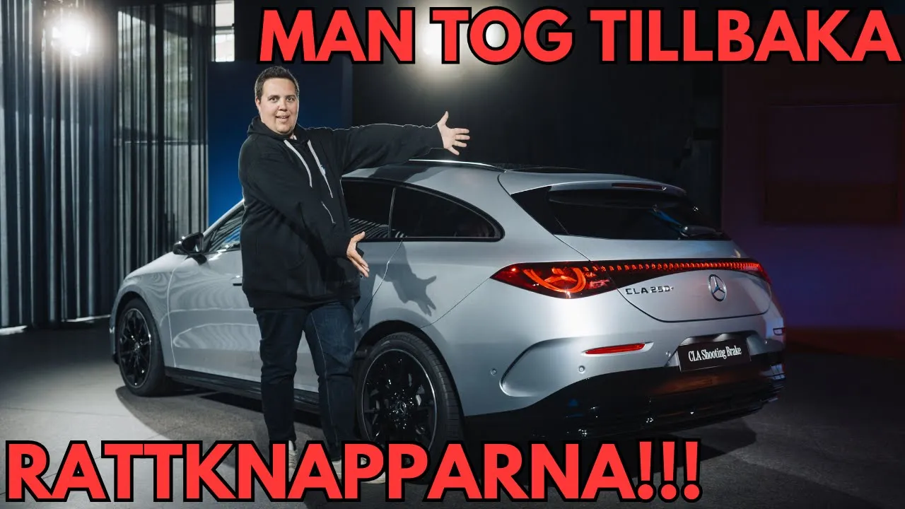 Mercedes CLA Shooting Brake: Inga touchknappar och 72 mils räckvidd