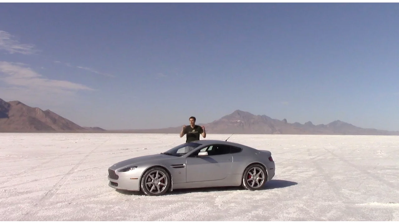 I Drove My Aston Martin As Fast As Possible On the Bonneville Salt Flats