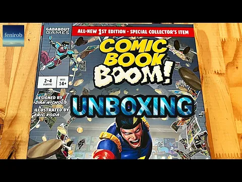 Comic Book Boom! Board Game | Unboxing (No Talking)