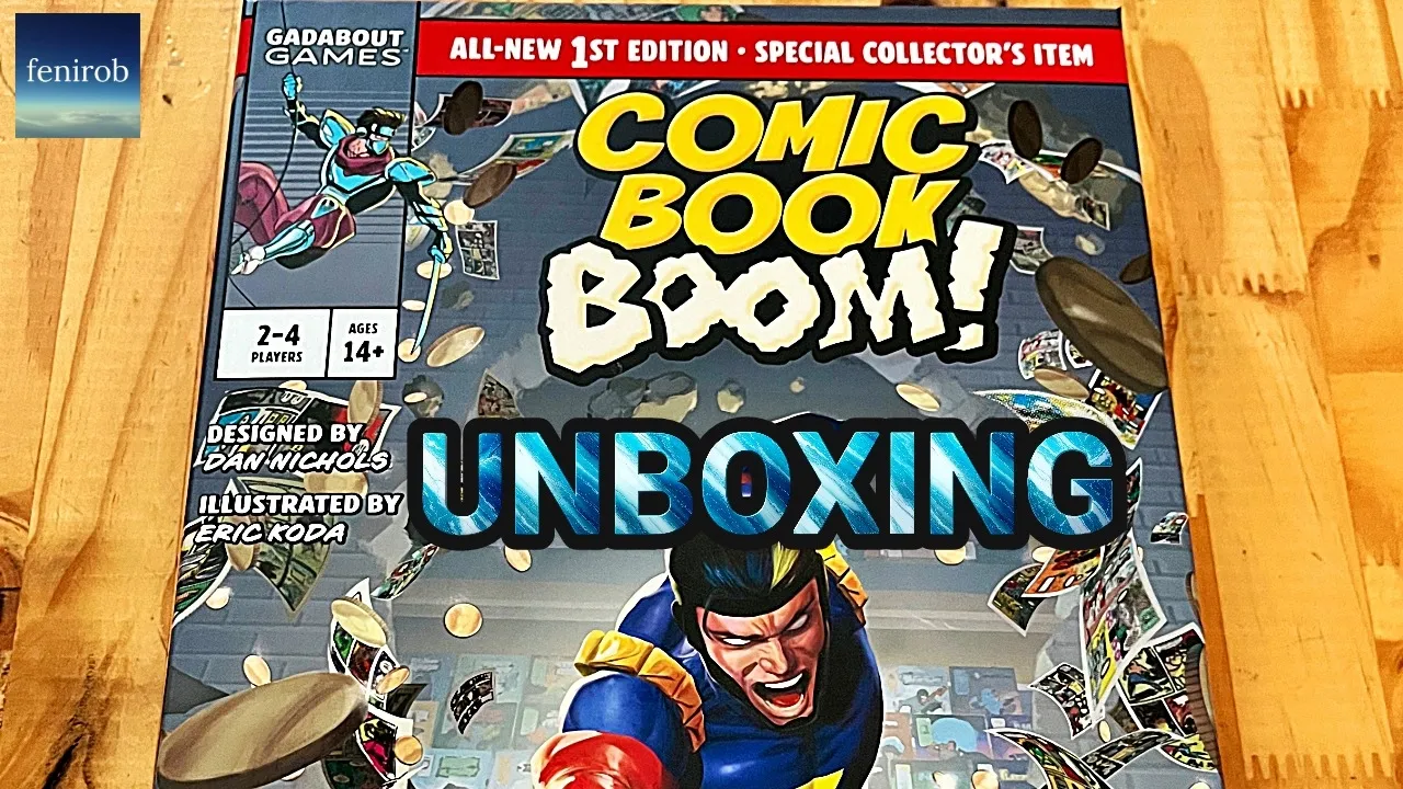 Comic Book Boom! Board Game | Unboxing (No Talking)