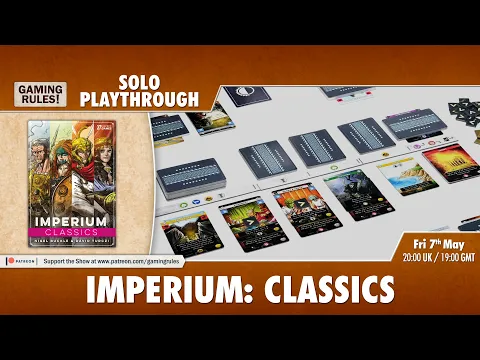 Imperium: Classics - Solo Tutorial & Playthrough