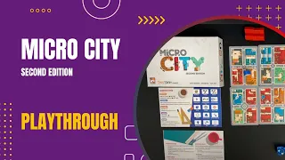 Micro City Second Edition Solo Tutorial and Playthrough | DaniCha