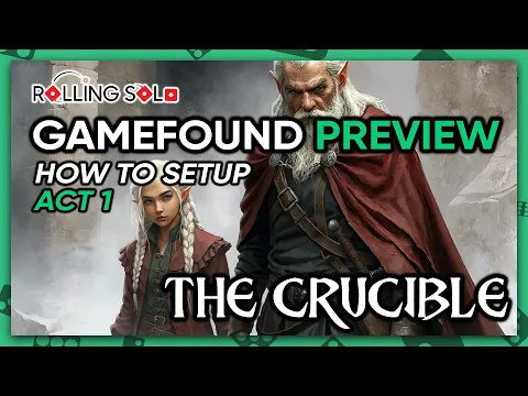 Blood & Skulls: The Crucible | Kickstarter Preview | Solo Playthrough | How To Setup