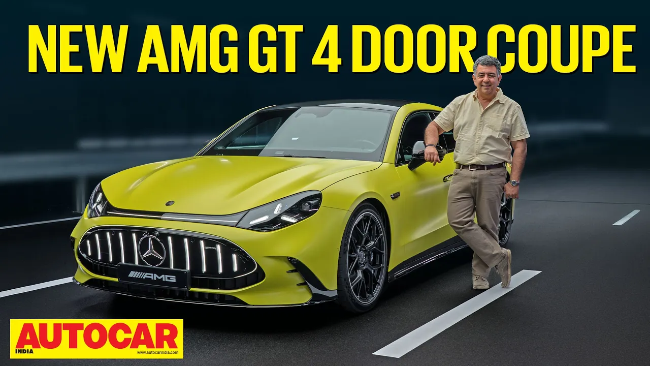 New Mercedes-AMG GT 4-Door Coupe - The EV that thinks its a V8! | First look | Autocar India