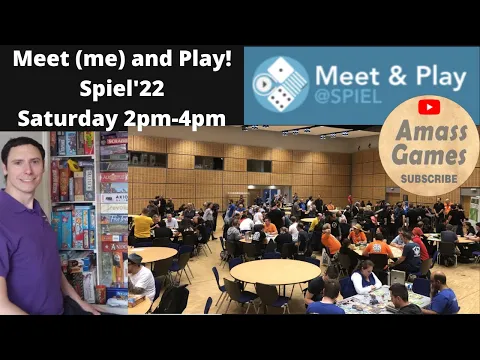 Meet and Play at Spiel'22 in Essen, Germany World's largest board game convention! * AmassGames *
