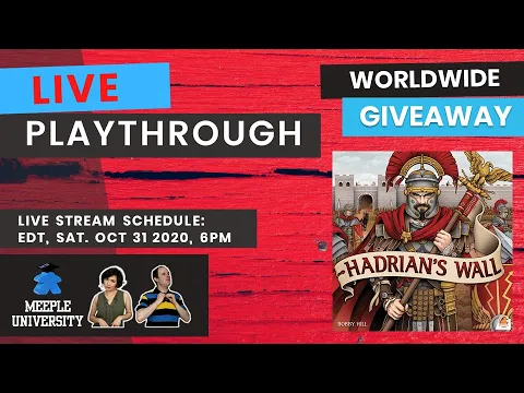 LIVE - Hadrian's Wall Board Game - Playthrough & Worldwide Giveaway