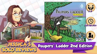 Jessica's Paupers' Ladder Second Edition and Expansions Solo Review