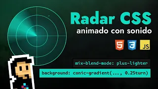 Radar animado con CSS (¡y con sonido!)