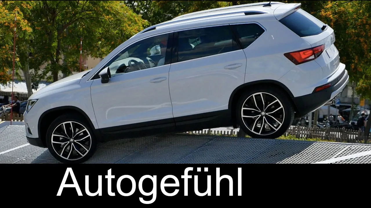 Seat Ateca offroad obstacle driving course climbing/tilting/HDC - Autogefühl