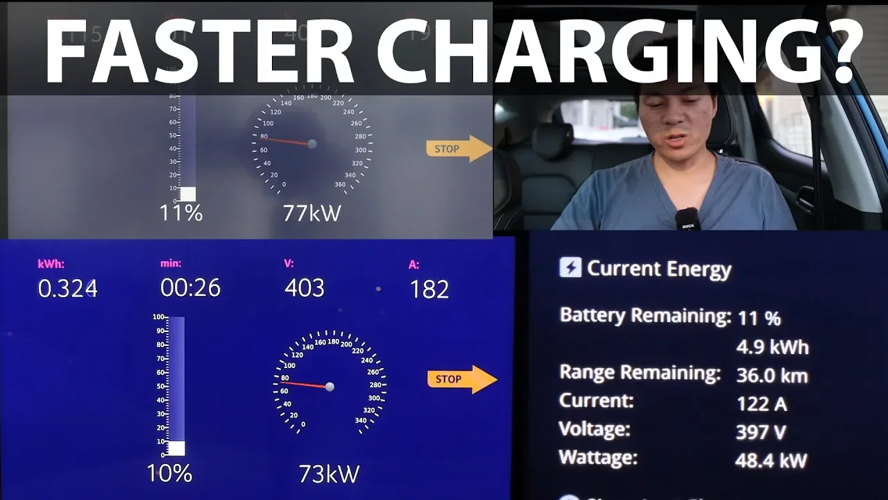 MG ZS EV charging on Ionity in summer