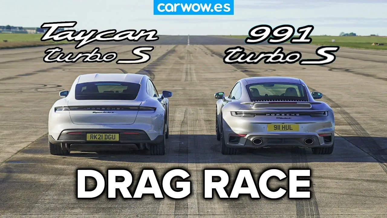 PORSCHE 911 TURBO S vs TAYCAN TURBO S - ¿CUÁL ES MÁS RÁPIDO?