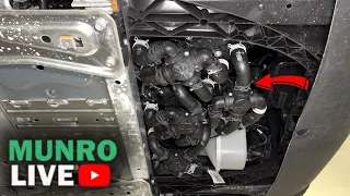 There's a "Bowl of Spaghetti" Under This EV?! Porsche Taycan Hoist Review