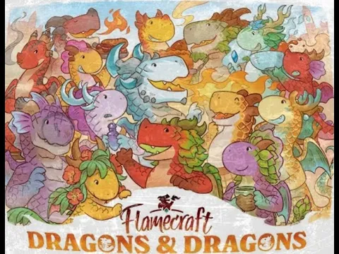 Cracking Open...Flamecraft: Dragons & Dragons (2025) @CardboardAlchemy @LuckyDuckGamesEN