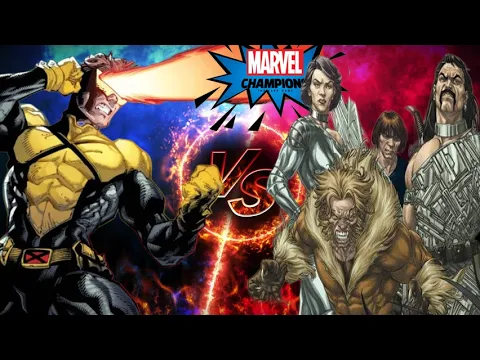 It's a Hard Knock Life: Marvel Champions Gameplay Cyclops vs Morlock Siege
