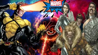 It's a Hard Knock Life: Marvel Champions Gameplay Cyclops vs Morlock Siege