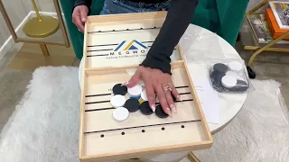 MEGWOZ LARGE FAST SLING PUCK GAME Love it!!! Full Review