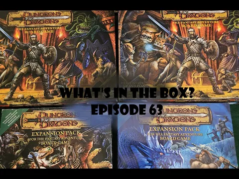 What's In the box? Ep63 Dungeons & Dragons Fantasy Adventure Board Game Unboxing new + expansions