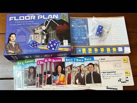 Sanctuary Sunday - Floor Plan: A Roll & Write Home Design Games (Deep Water Games)