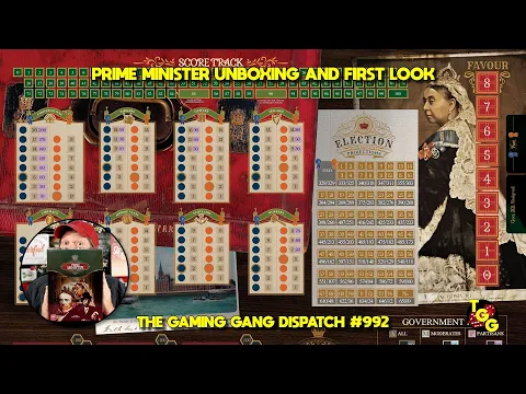 Prime Minister from GMT Games Unboxing and First Look on The Gaming Gang Dispatch EP 992