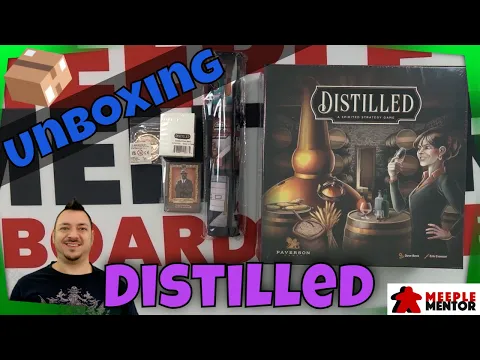 Meeple Mentor Unboxes Distilled Kickstarter board game