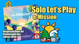 Solo Let's Play e-Mission von Matt Leacock & Matteo Menapace | Auf den Tisch!