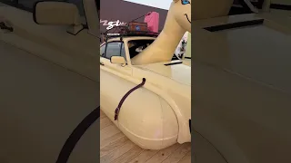 The Porsche's inflatable camel adds desert charm! 🐪😂 #porsche #930turbo #camel